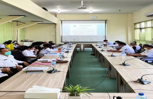Foto : Rapat Pembukaan Pendaftaran CPNS dan  PPPK tahun 2021 Dipimpin Sekda Kab. Pamekasan
