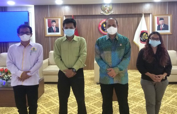Foto: Doni, Joni, Boy Rafli dan Meilani di BNPT RI
