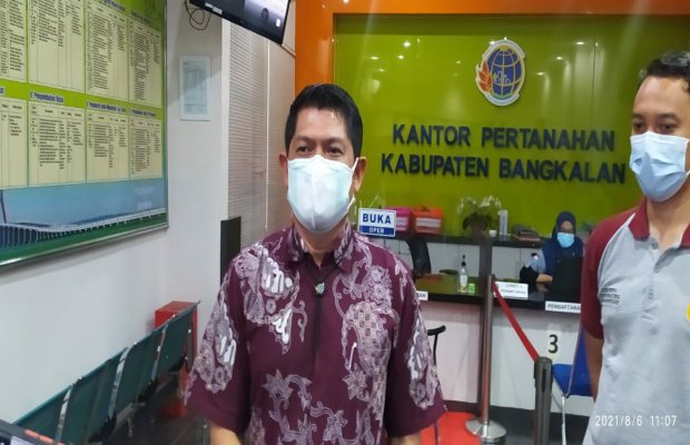 Foto : Kepala Badan Pertanahan Nasional (BPN) Bangkalan, Muhammad Tansri