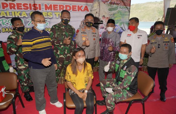 Foto: Vaksinasi Presisi Merdeka Mandalika