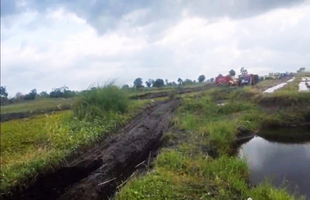 Foto : lokasi tambang, di Desa Pandanwangi Kecamatan Tempeh, dikenal dengan sebutan 'Padang Savana''. ( diambil dihari sebelumnya).