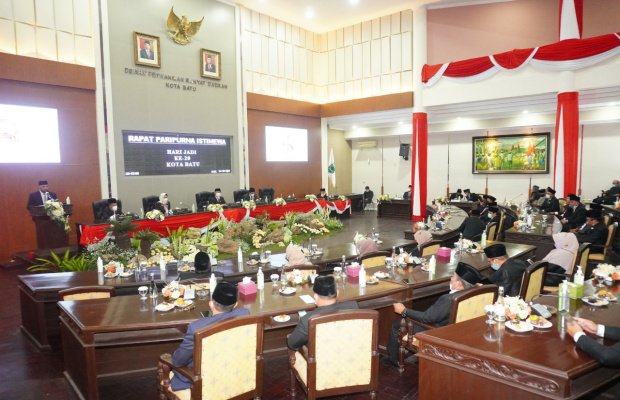 Foto: Suasana saat berlangsungnya Rapat Paripurna Istimewa.
