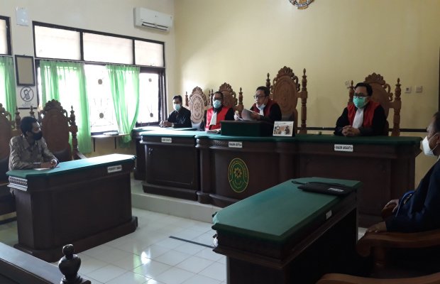 Foto: Suasana sidang sengketa tanah di PN Sumenep