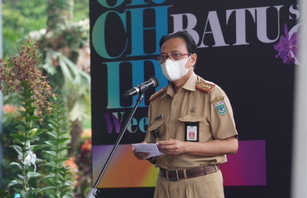 Foto: Kepala Dinas Pertanian Sugeng Pramono saat memberikan sambutan.
