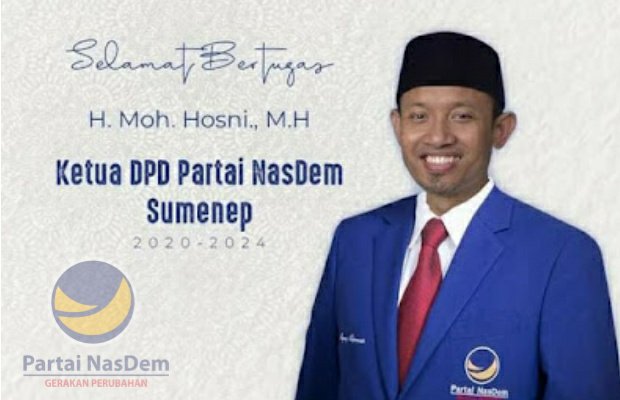 Foto: H. Moh. Hosni, Ketua Dewan Pimpinan Daerah (DPD) Partai Nasdem Sumenep