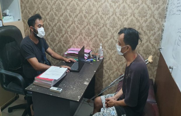 Foto : Pelaku Curanmor saat dibekuk petugas