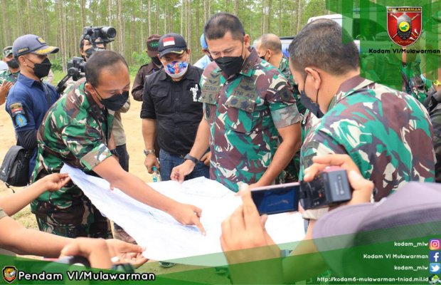  Foto : Kunjungan Pangdam VI/Mulawarman ke IKN Nusantara.