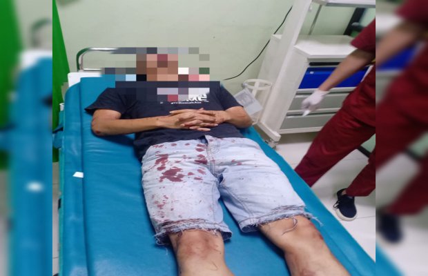 Foto : Korban lagi di rumah sakit.