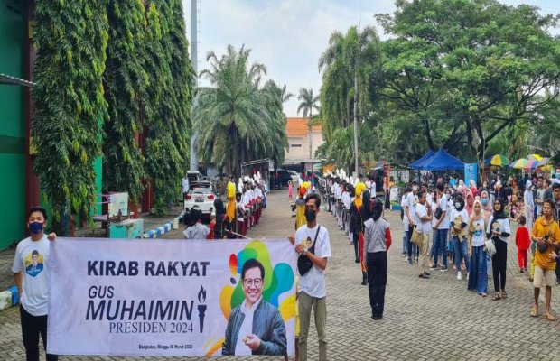 Foto : Kirab Rakyat dalam mendukung Gus Muhaimin dalam Pilpres 2024. 