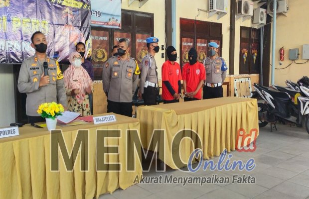 Foto : Konfrensi pers di Mapolres Sampang