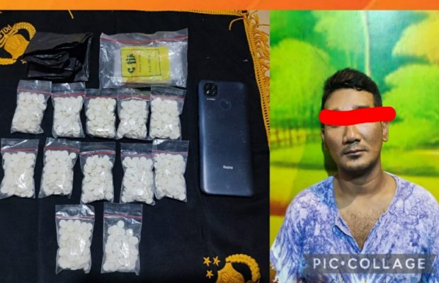 Foto : Tersangka 'SA' diamankan berikut barang bukti