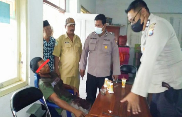 Foto : pelaku saat pertama kali diamankan