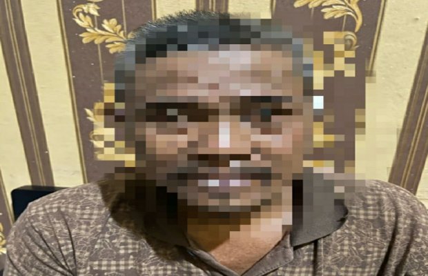Foto: Pelaku inisial HD usai diamankan Polisi