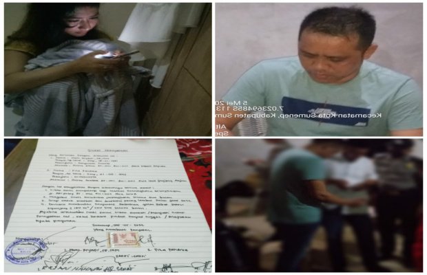 Foto: Dokumen penggerebekan dan dua sejoli korban penggerebek