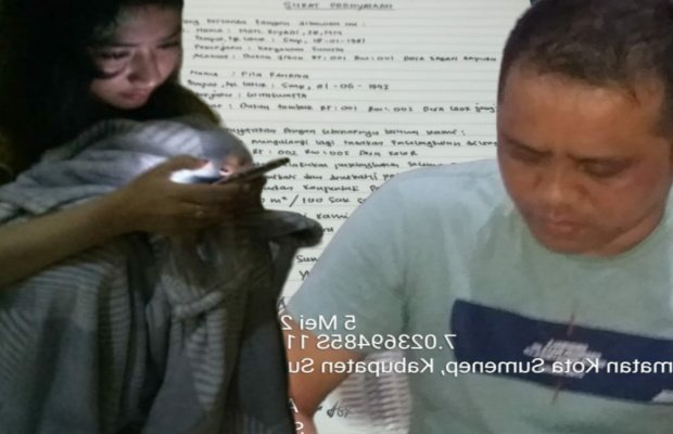 Foto: Ilustrasi pasangan mesum Direktur PD Sumekar dengan Janda imut