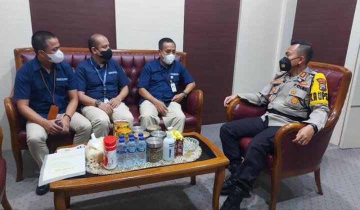 Foto : BPJS Cabang Pamekasan saat mengunjungi Polres Bangkalan.
