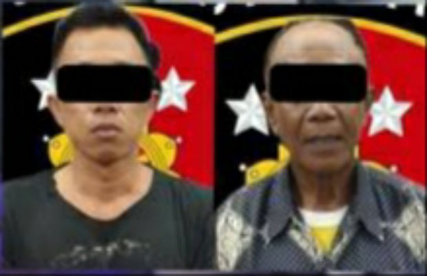 Foto: Dua Pelaku Pencurian Uang di Rekening saat diamankan