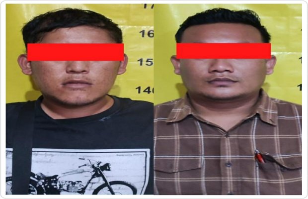 Foto: Dua Debt Collector yang ditangkap Polisi