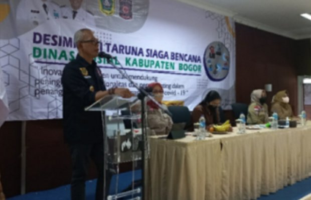Foto: Dinsos Kabupaten Bogor saat Beri Pelatihan Manajemen Bencana Bagi TAGANA