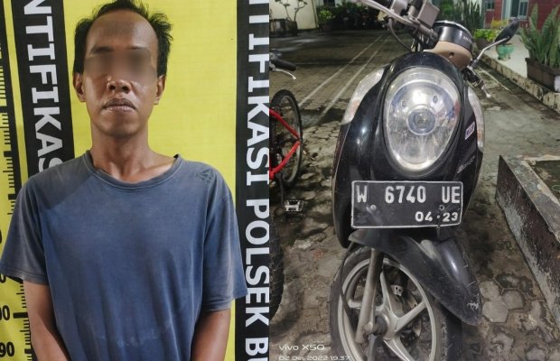 Foto: Tersangka beserta barang buktinya