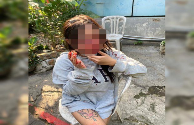 Foto:  tersangka saat ini Sudah berada dan ditahan di polsek Dukuh Pakis Surabaya
