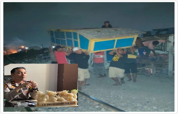 Foto: Kapolsek Kompol Dwi Nugroho saat di wawan cara diruangan kerjanya, Kamis (5/1)