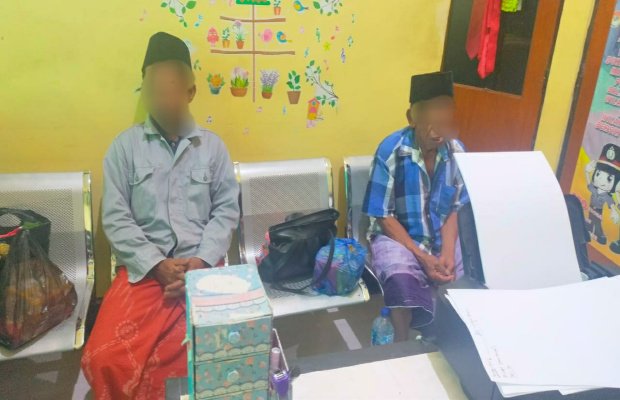 Foto: Dua Terduga Pelaku Pencabulan gadis bawah umur di Masalembu - Sumenep