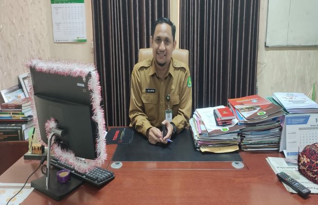Foto: Agus Dwi Saputra, Kepala Dinas Pendidikan Sumenep, ketika ditemui di ruang kerjanya.