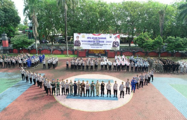 Foto: Polres Sumenep menggelar apel Operasi Keselamatan Semeru 2023