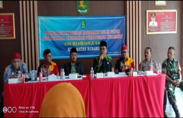 Foto: Ketua DPRD Kabupaten Sumenep, H. Abdul Hamid Ali Munir, Saat Menghadiri Musrenbangcam Rubaru