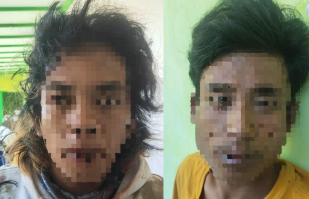 Foto: Dua spesialis curanmor MJ dan AB saat diamankan di Polres Sumenep