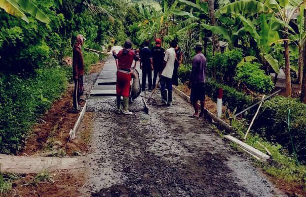 Foto : lokasi kegiatan di Gang 9 Desa Tegalrejo Kecamatan Tempursari Lumajang