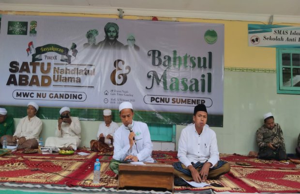 Foto: PC NU Kabupaten Sumenep saat menggelar Bahtsul Masail di MWC NU Kecamatan Ganding