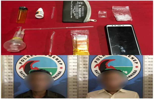 Foto: Kurir dan Pengedar Sabu di Wilayah Kabupaten Sumenep yang ditangkap Polisi dengan Barang Bukti 10gram Sabu