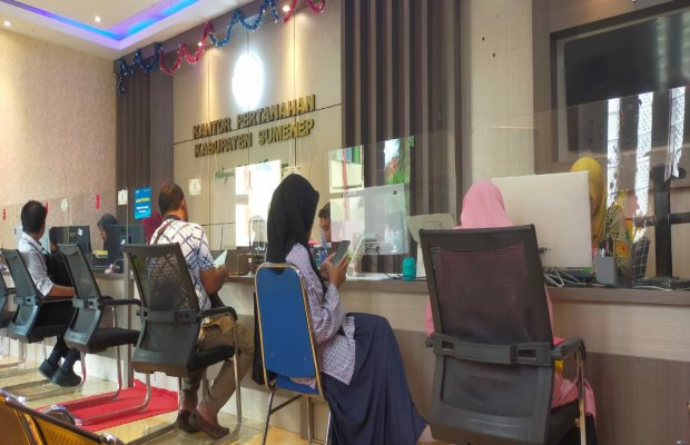 Foto: Ruang pelayanan BPN Sumenep