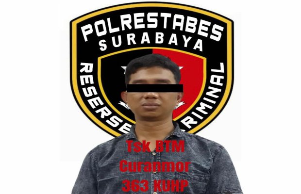 Foto: Tersangka maling motor saat diamankan Polisi