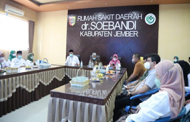 Foto: Konferensi Pers di Aula RSD dr Soebandi.