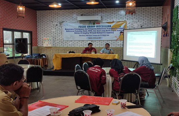 Foto: Dinsos P3A Sumenep saat menggelar FGD