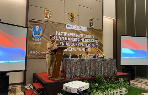 Foto: Dinas Koperasi dan UKM Provinsi Jawa Timur saat menggelar Pelatihan peningkatan SDM Talent di Pamekasan