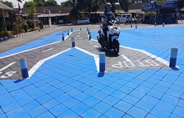 Foto: Lintasan ujian Sim C