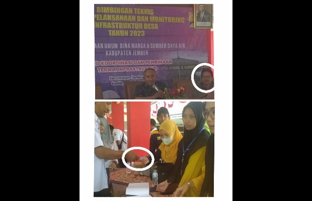 Foto: penyerahan amplop dan kegiatan bimtek