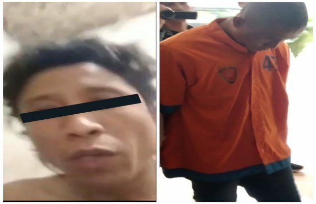 Foto : pelaku inisial (M)