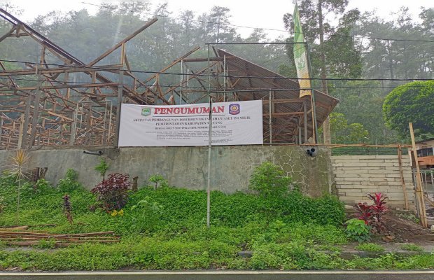 Foto: Pengerjaan proyek WBS oleh PKS yang diputuskan secara sepihak 