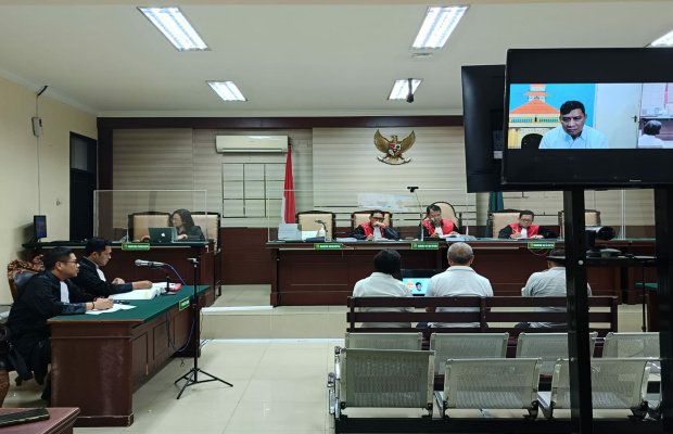 Foto: Suasana sidang lanjutan kasus korupsi kapal ghoib mantan bupati 2019
