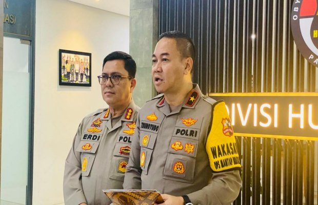 Foto: Direktorat Tindak Pidana Umum Bareskrim Polri saat memberikan keterangan pers