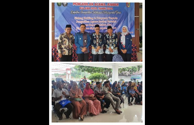 Foto: giat ketua pengadilan agama dan camat gumukmas juga kadisdukcapil jember