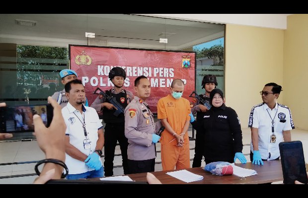 Foto:Konferensi Pers Pelaku Pencabulan Anak di Bawah Umur, Senin. (12 Agustus 2024).