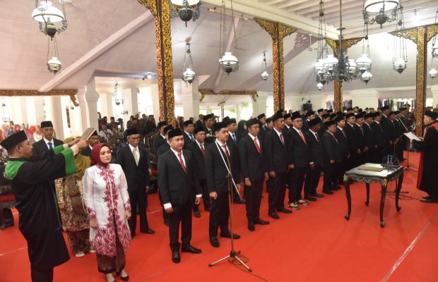 Foto: Pelantikan dan Pengambilan Sumpah 50 Anggota DPRD Sumenep Priode 2024-2029 