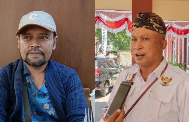 Foto: Kepala Disbudporapar Sumenep, Mohammad Iksan, dan Ketua SMSI Sumenep Wahyudi