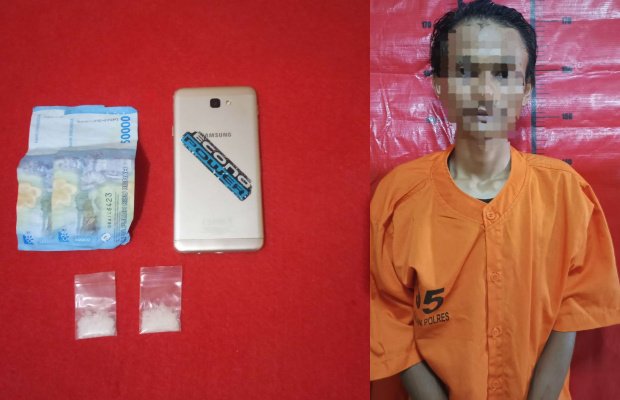 Foto: Tersangka dan Barang Bukti Narkoba